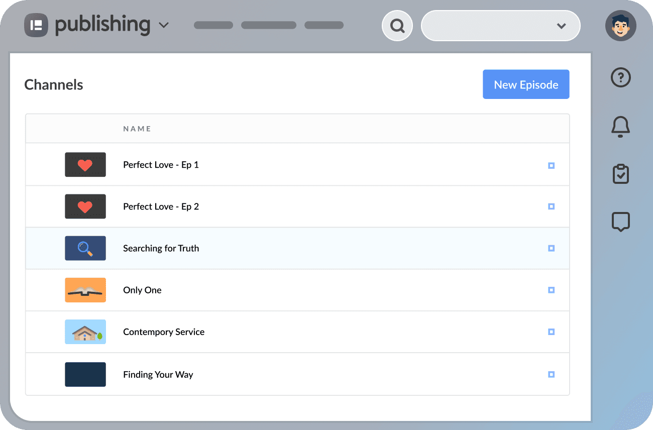 Planning Center Screenshot
