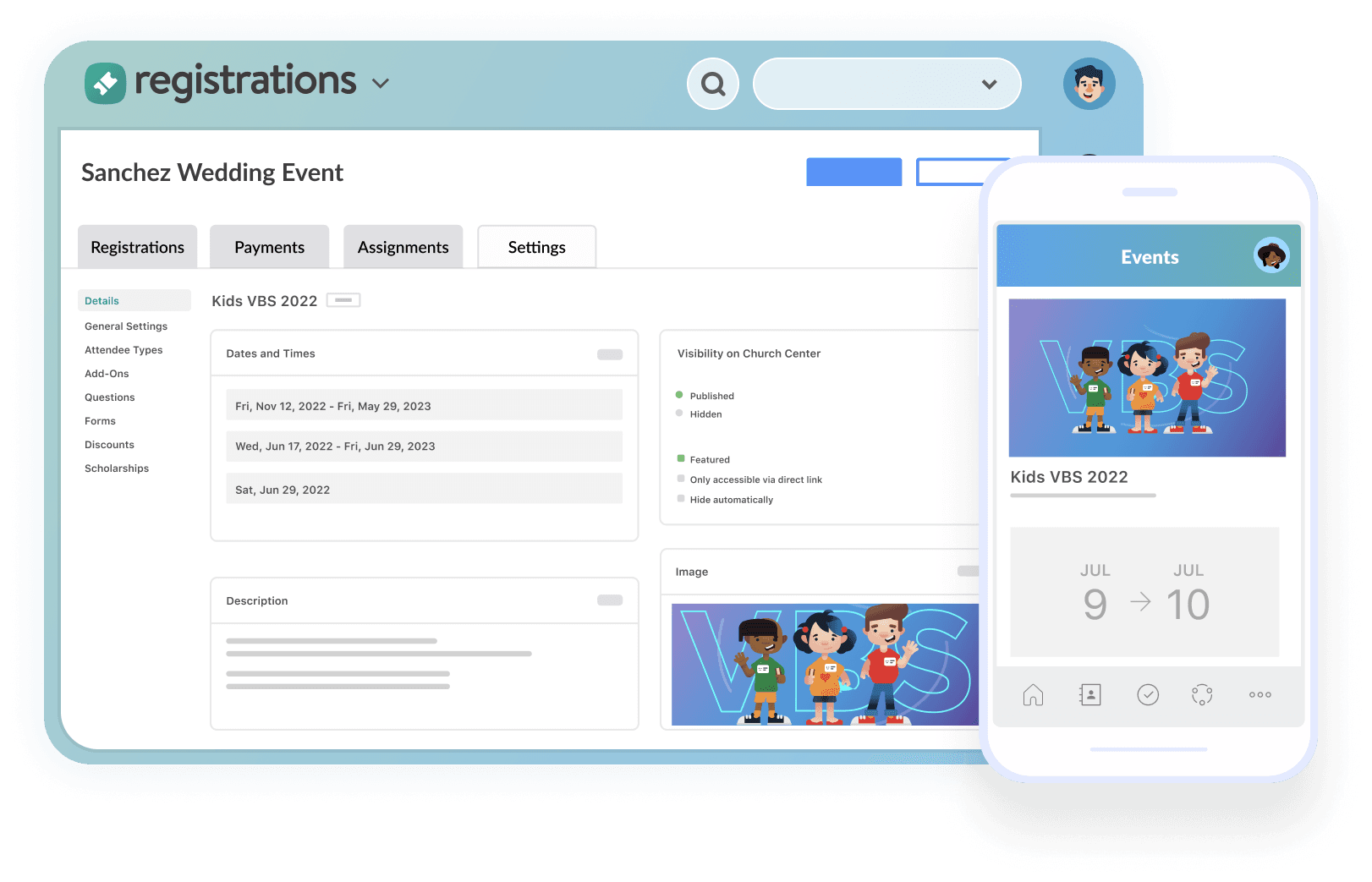 Planning Center Screenshot